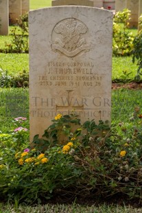 BEIRUT WAR CEMETERY - THURLWELL, JACK